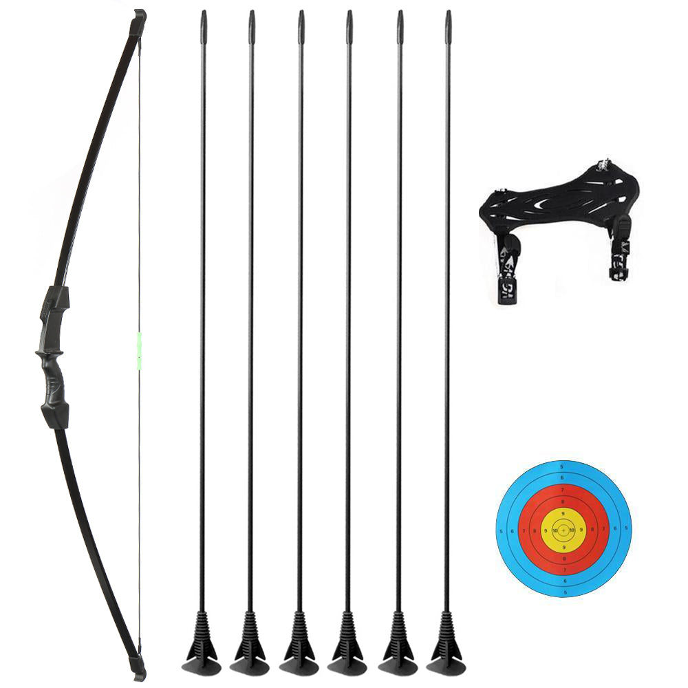 Kids Takedown Bow Sucker Arrows Kit Archery 15lbs –
