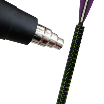 15x Black Heat Shrinkable Arrow Shaft Stickers