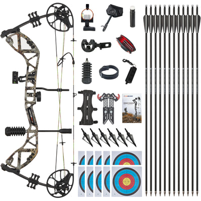 30-70lbs TopArchery T7 Archery Compound Bow Arrows Set
