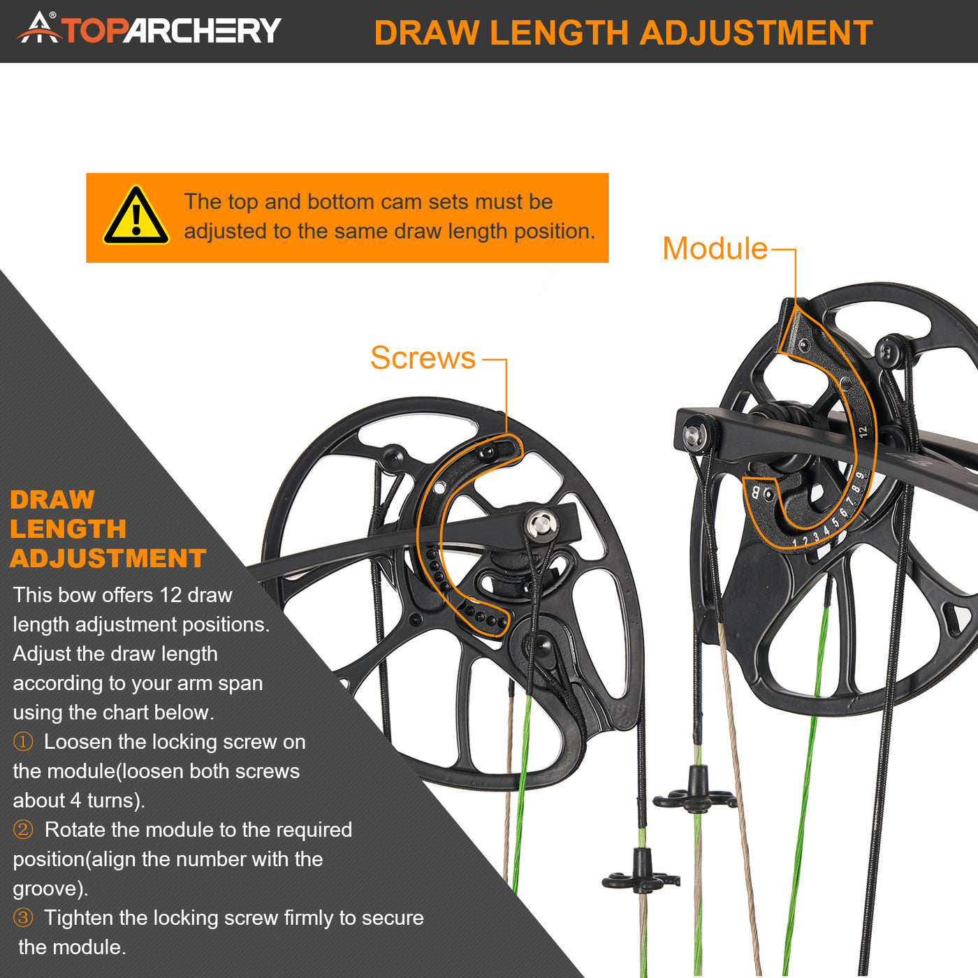 30-70lbs TopArchery T7 Archery Compound Bow Arrows Set