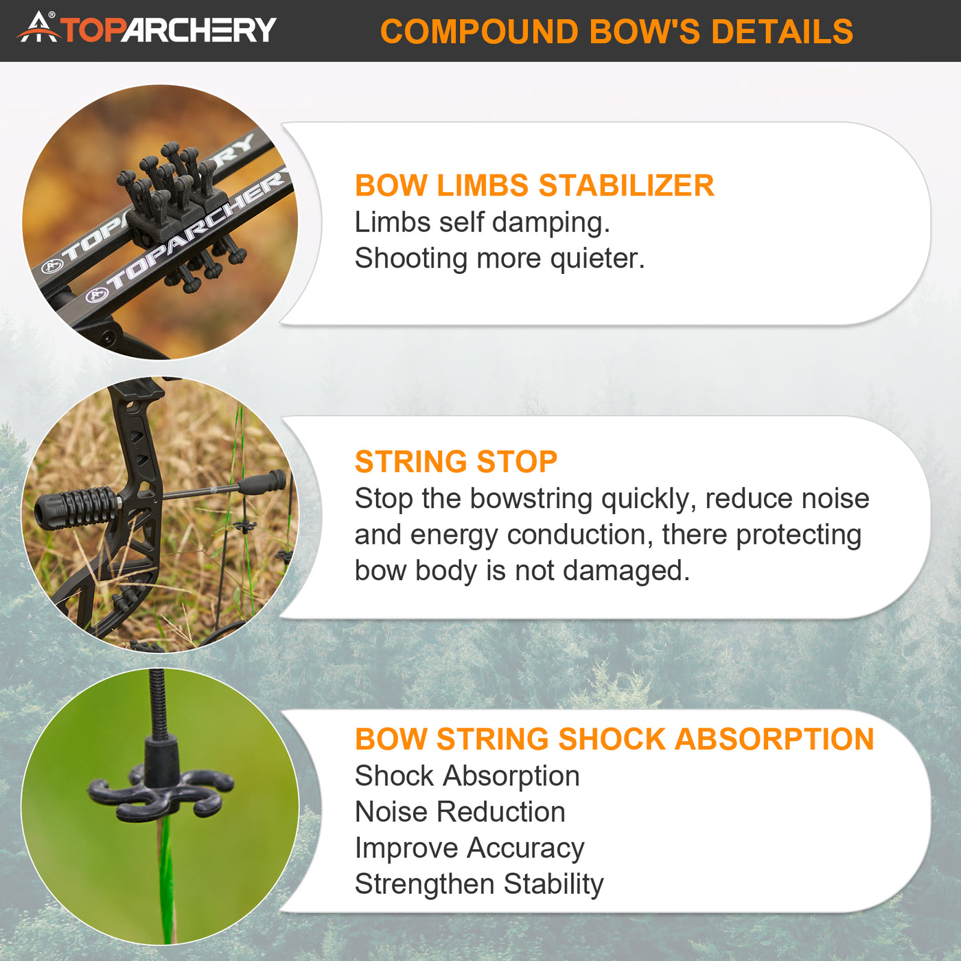 30-70lbs TopArchery T7 Archery Compound Bow Arrows Set