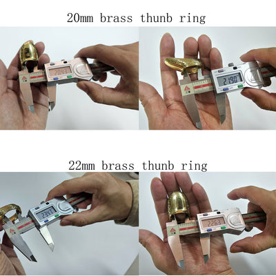 Brass Archery Thumb Ring For Traditional Mongolian Horse Bow Shooting