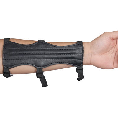 Black 3-strap Armguard with Vent Holes