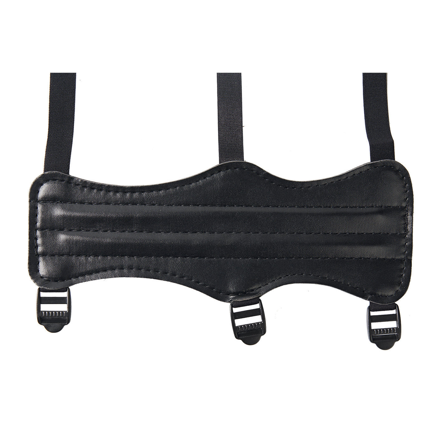 Black 3-strap Armguard with Vent Holes