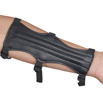 Black 3-strap Armguard with Vent Holes