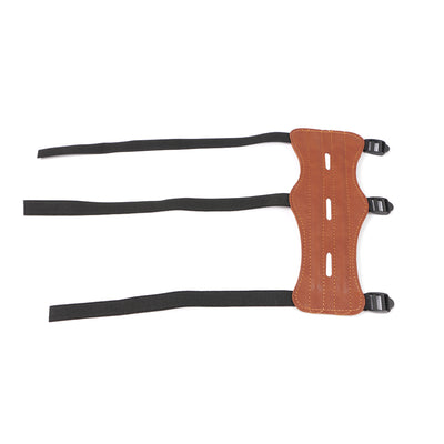 Brown 3-strap Armguard with Vent Holes