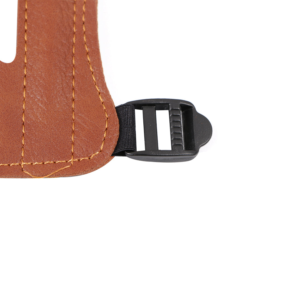 Brown 3-strap Armguard with Vent Holes