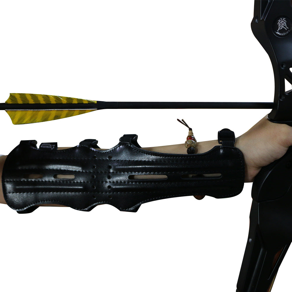 4-strap Leather Armguard