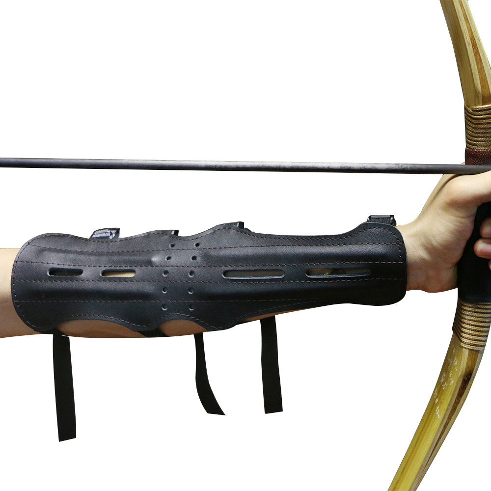 4-strap Leather Armguard