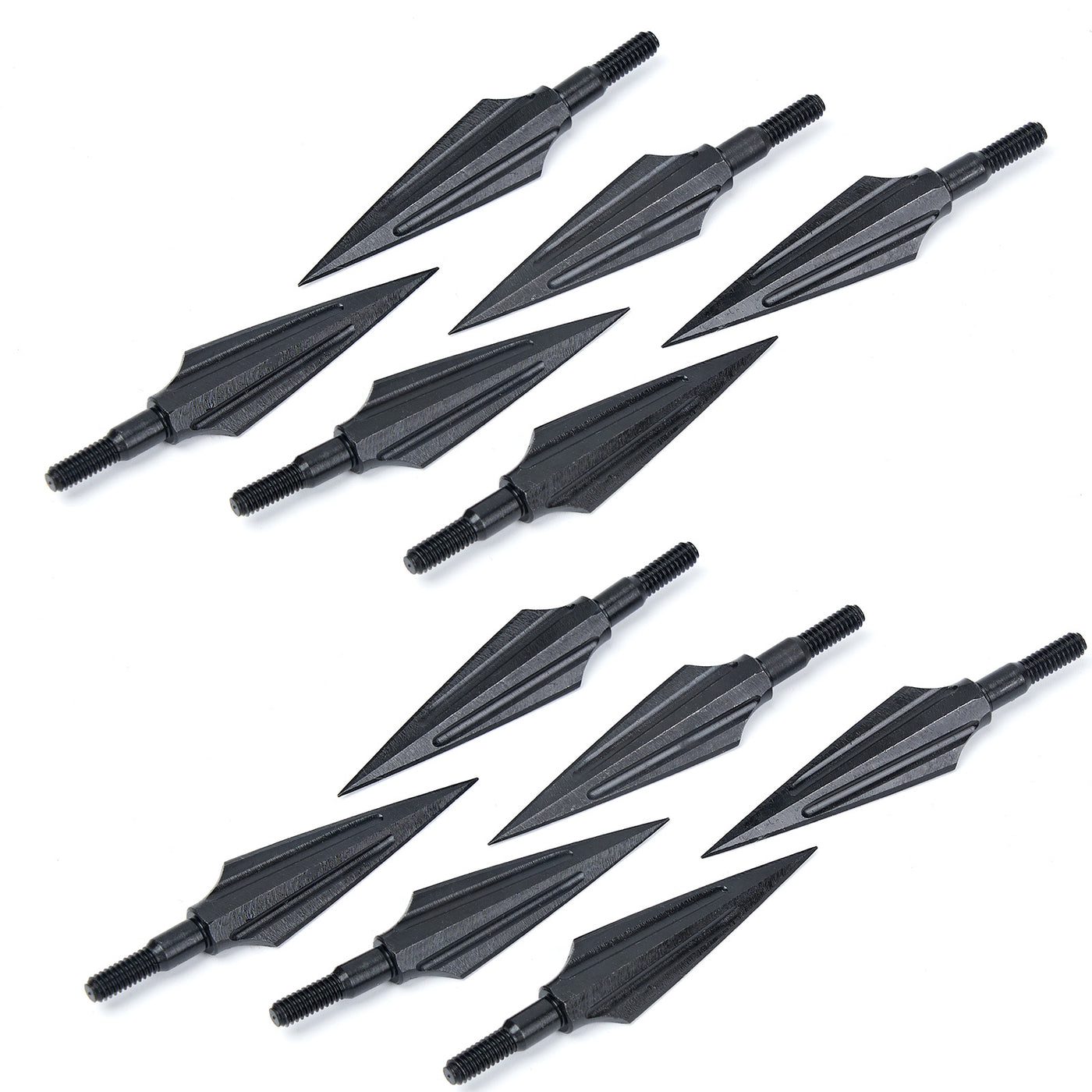 WAREBEST Black Archery Screw-in Broadheads Arrow Point