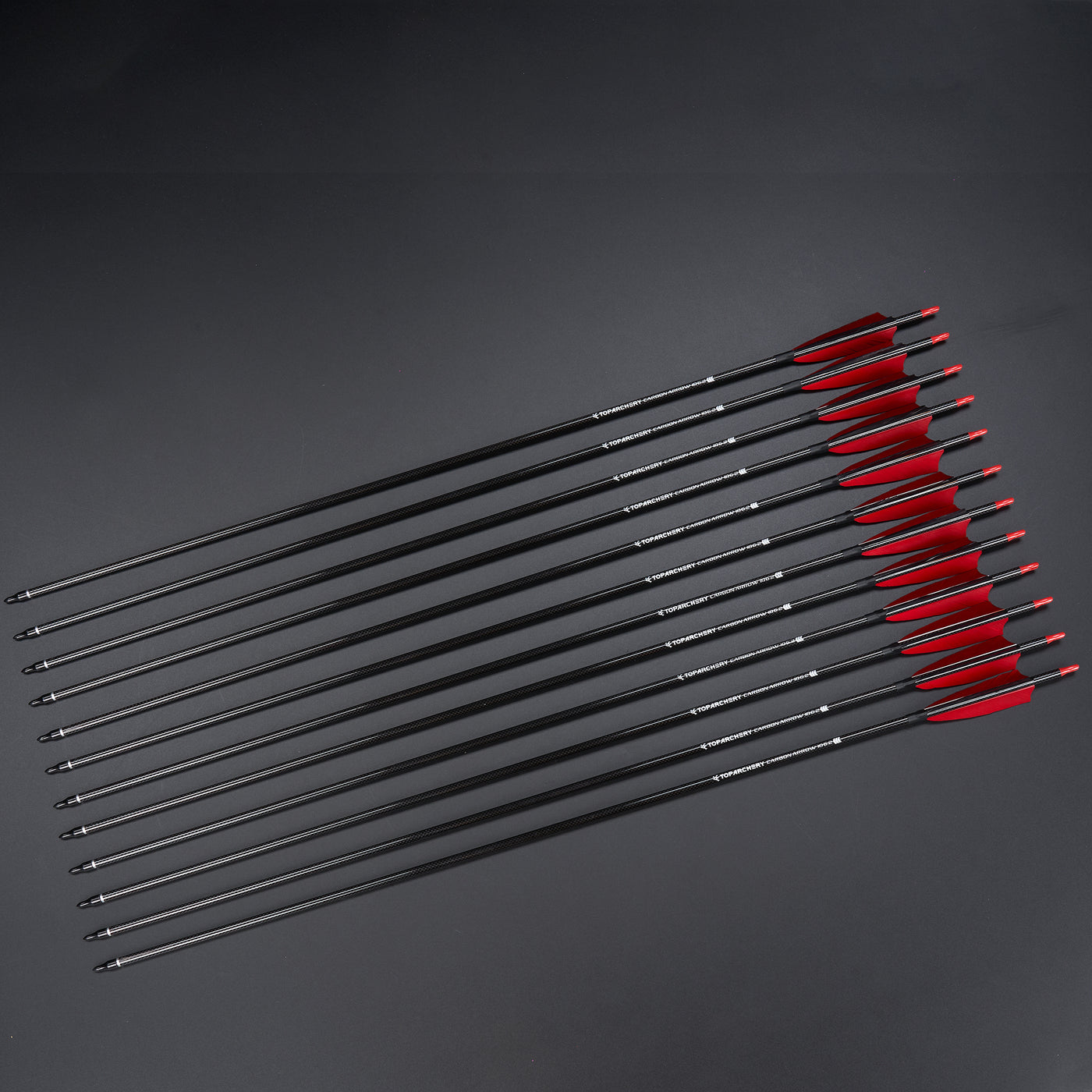 12x 33" OD 7.5mm ID 6.2mm Spine 500 4" Shield Turkey Feather Fletched Pure Carbon Archery Arrows