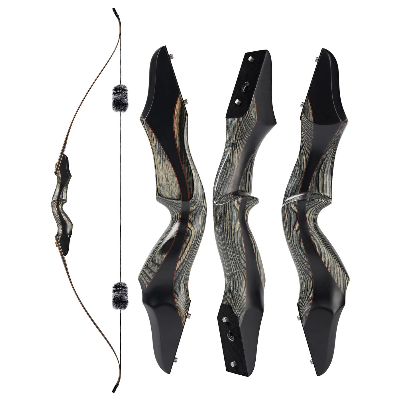 TopArchery Left/Right Handed LH/RH 60" Laminated Takedown Bow Wood