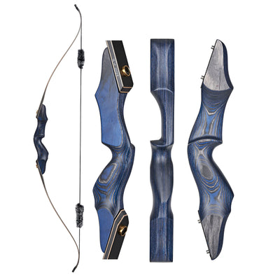 TopArchery Left/Right Handed LH/RH 60" Laminated Takedown Bow Wood