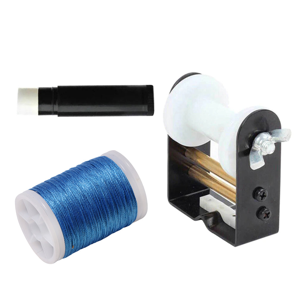 Huntingdoor Archery Bowstring Serving Thread Jig Cable Winder with 120 yard/110m Thread Wax