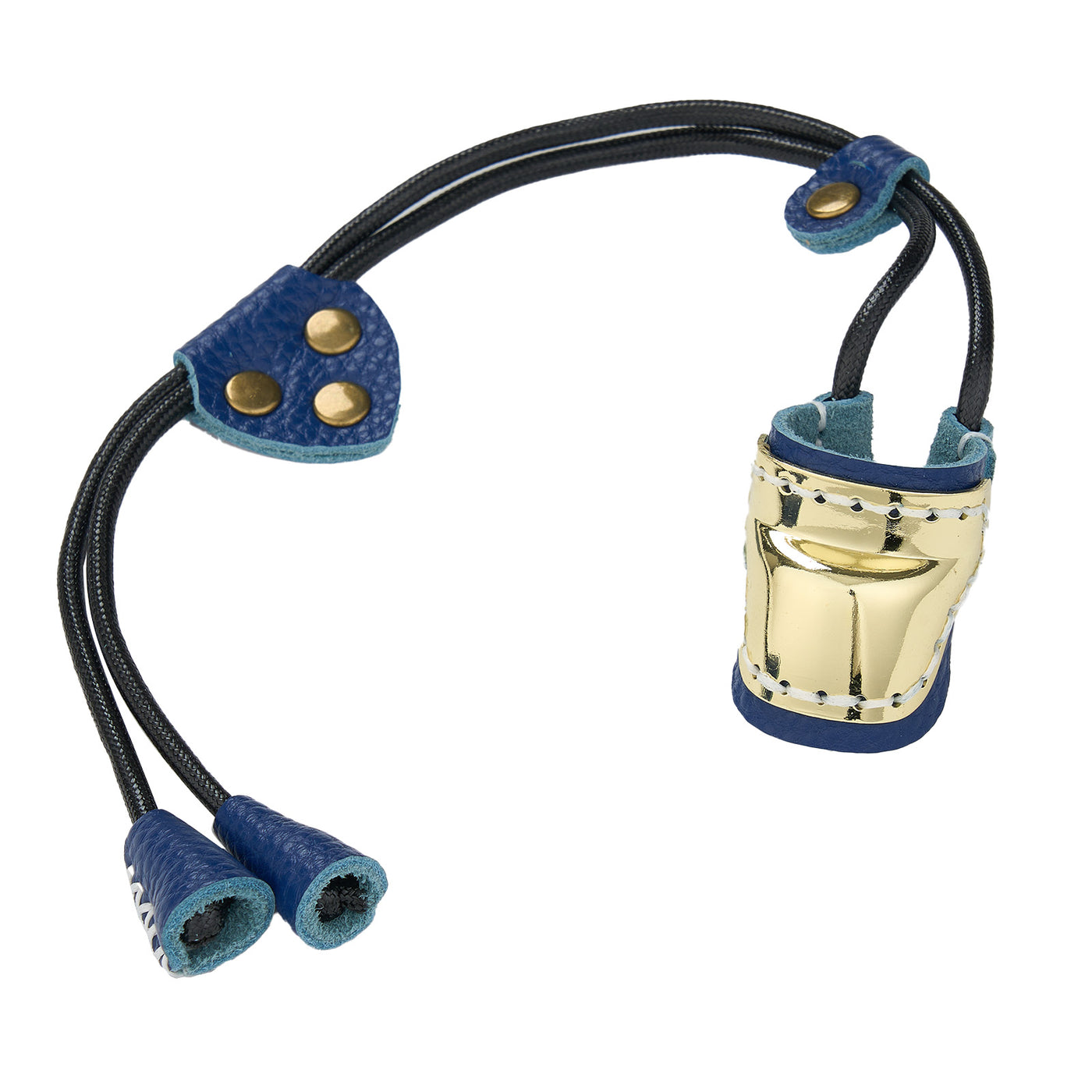 Leather Brass Archery Thumb ring with Wrist Strap for Recurve Traditional Bow Target Hunting