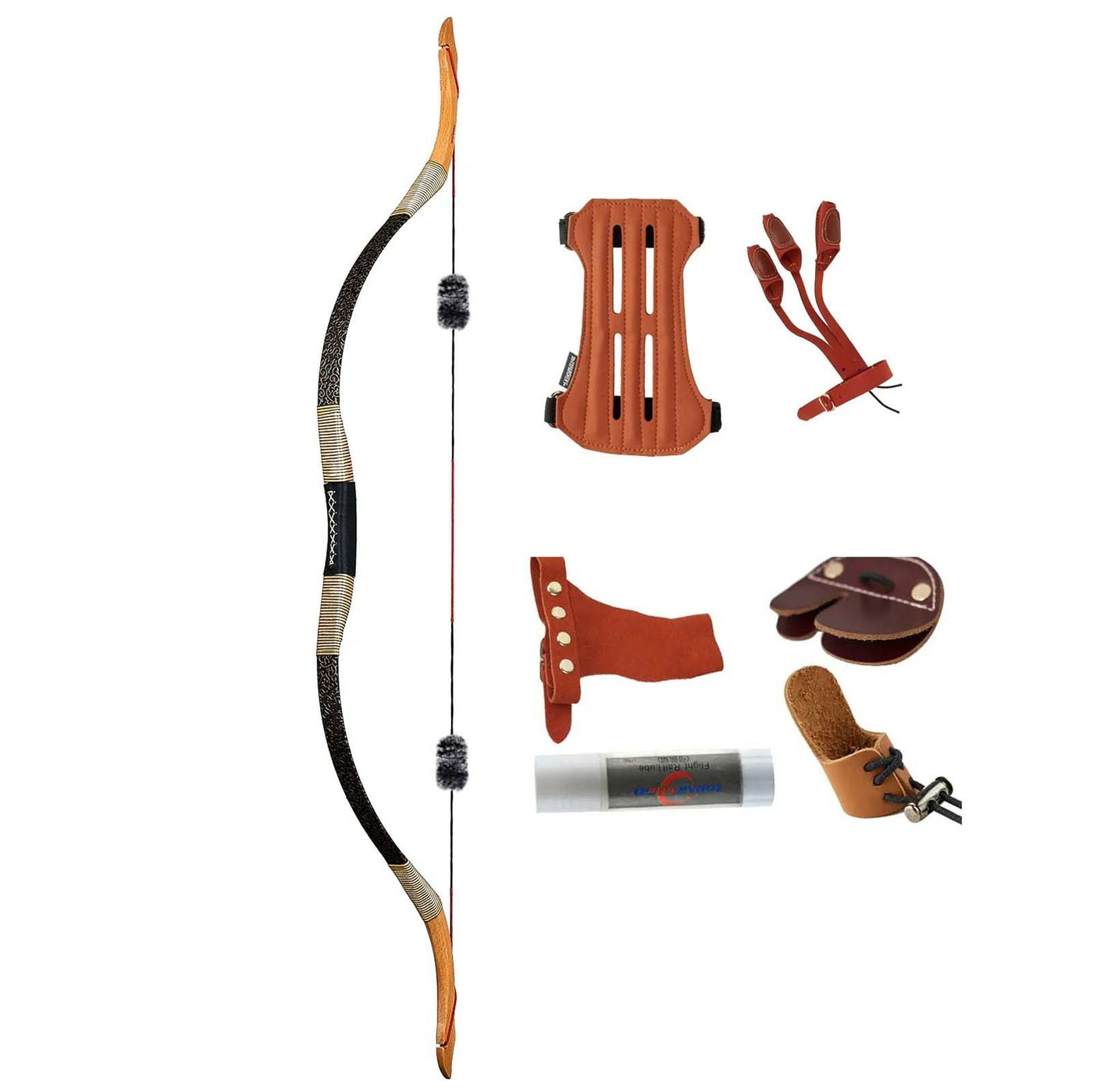 Arch Moon Mongolian Recurve Horse Bow With Protective Gears