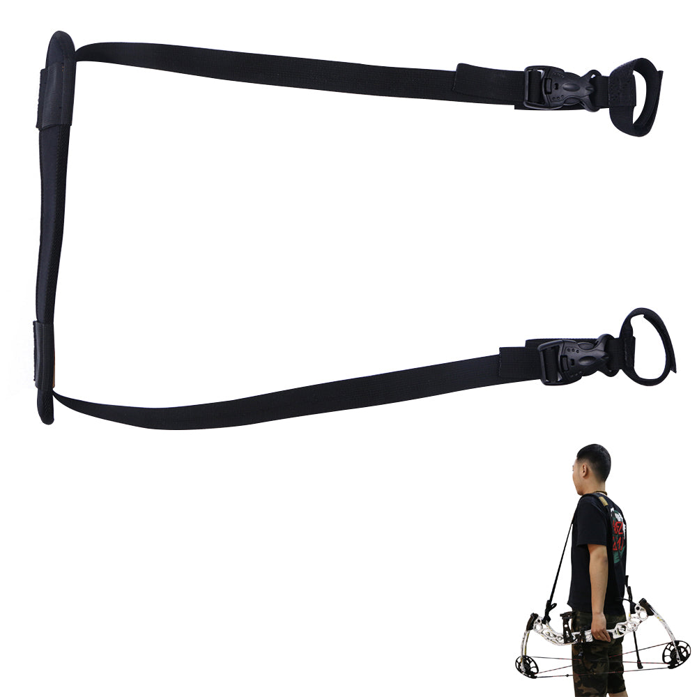 Archery Compound Bow Carrier Sling Adjustable Shoulder Strap