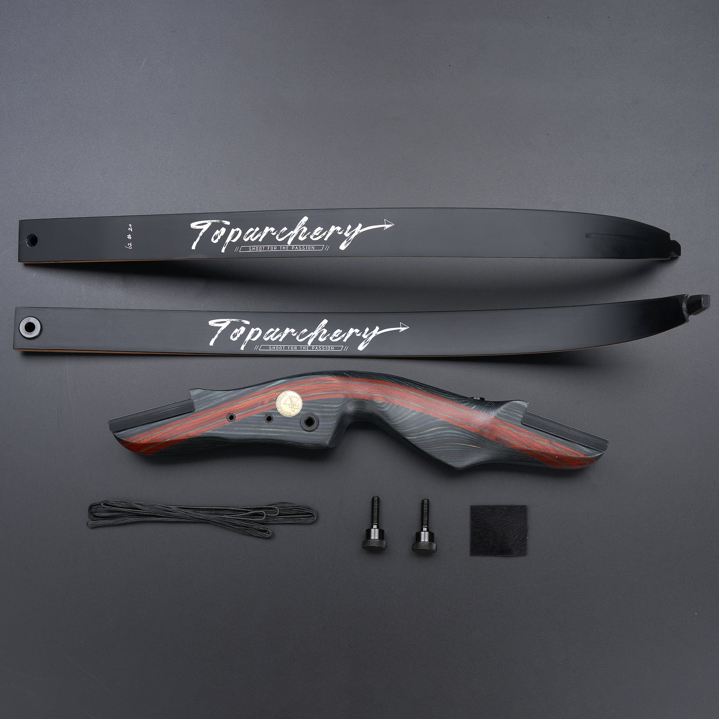 Nightshade 20-50lbs 62" TopArchery Takedown Recurve Bow Archery Target Shooting Adults & Youth Wood Riser Laminated