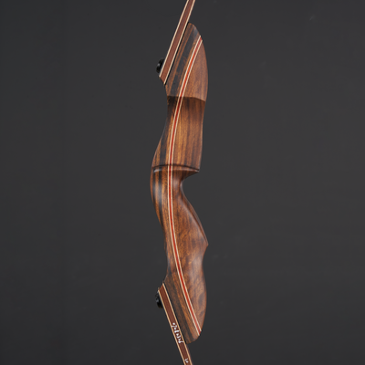 60" Ebony Bow 25-60lbs Black Limbs Wood Bamboo Laminated Takedown Recurve Archery Bow Right Hand