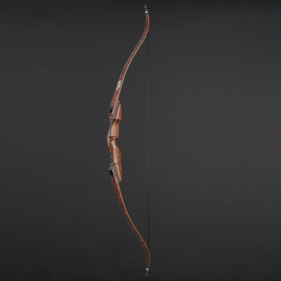 60" Ebony Bow 25-60lbs Black Limbs Wood Bamboo Laminated Takedown Recurve Archery Bow Right Hand