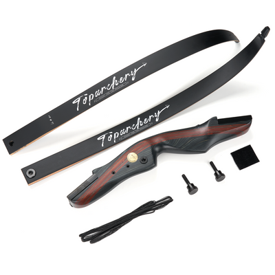 Nightshade 20-50lbs 62" TopArchery Takedown Recurve Bow Archery Target Shooting Adults & Youth Wood Riser Laminated