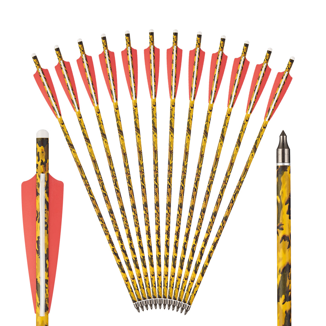 TOPARCHERY 12x 15 Bolts Arrows Spine 350 Carbon Shafts OD 7.5mm Vanes TOPARCHERY 12x 15 Bolts Arrows Spine 350 Carbon Shafts OD 7.5mm Vanes