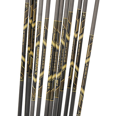 33" Straightness 0.003 ID 6.2mm Carbon Shafts TopArchery Spine 300-600 Archery Arrows Black Gold Pattern