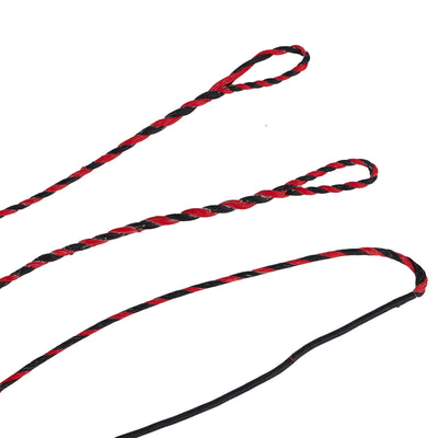 57" Black/Red Flemish Twist Bowstring For Takedown Hunting Bow