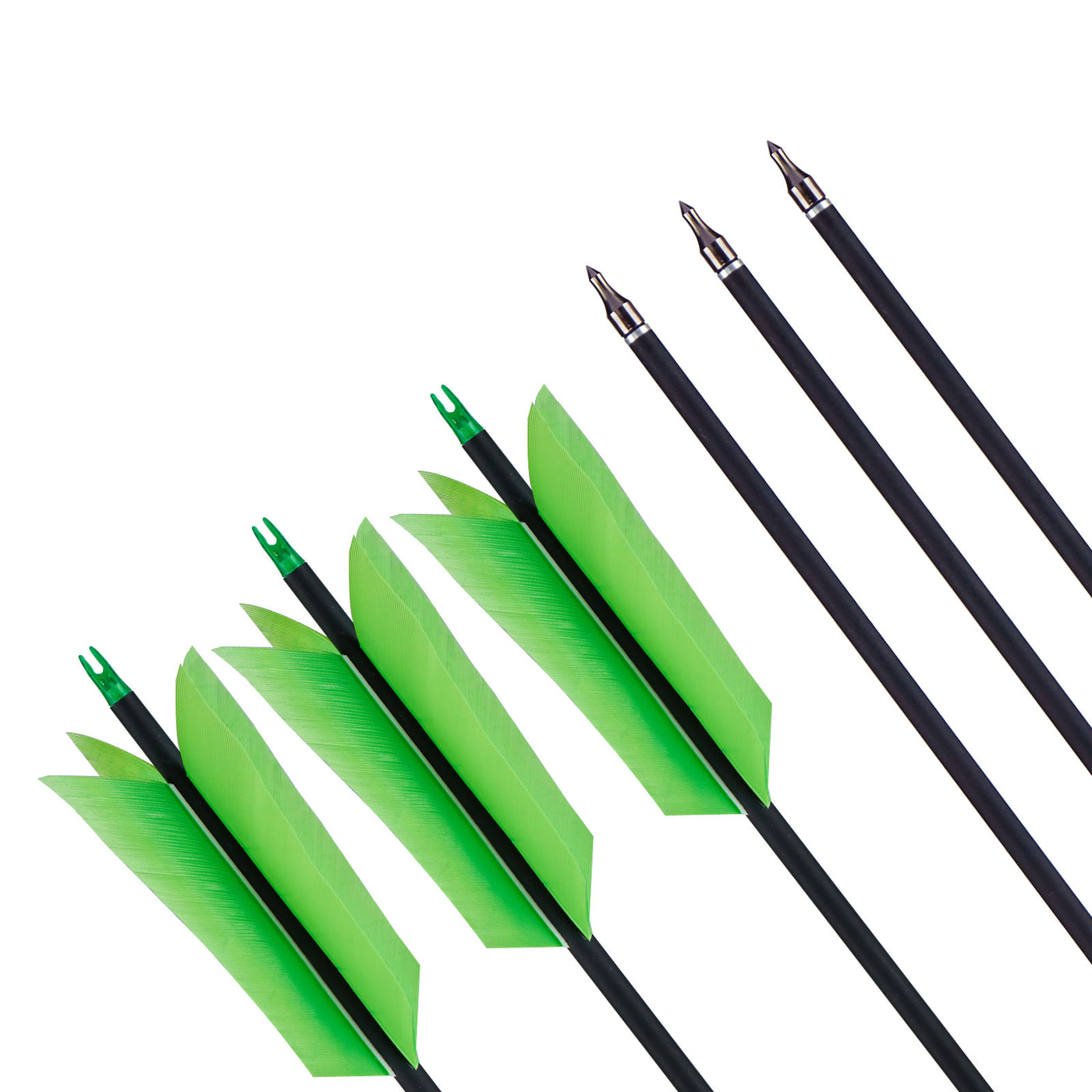 Flu Flu 31" Youth Archery Arrows with Arrowheads Tips Target Recreation