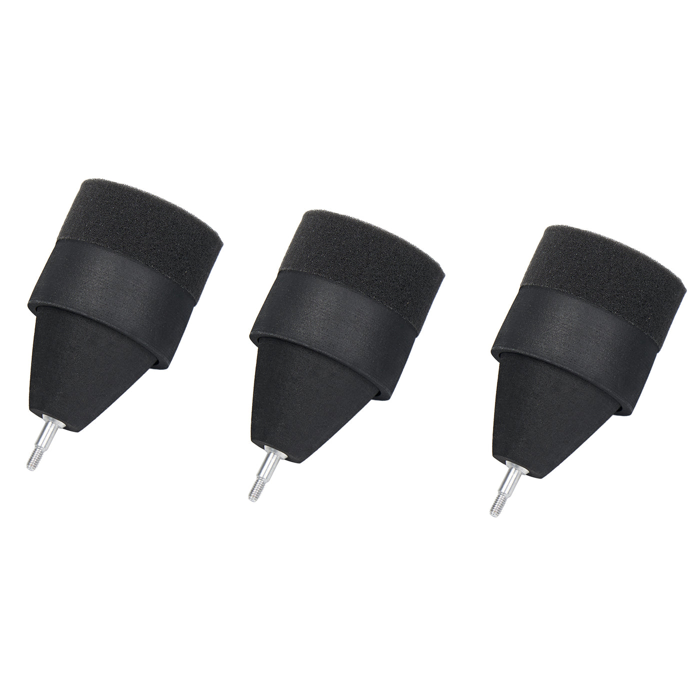 6x Black Sponge Foam Arrowheads