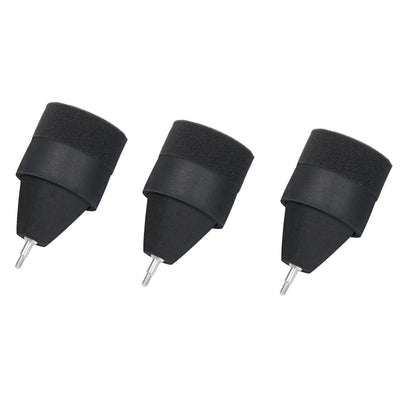 6x Black Sponge Foam Arrowheads