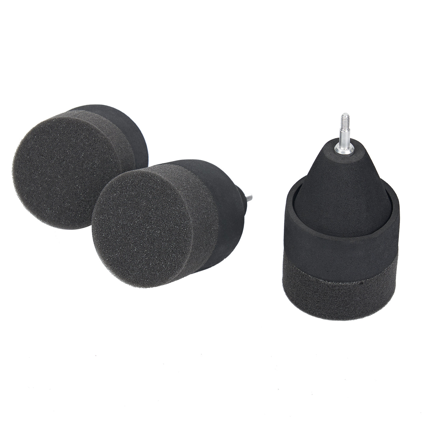 6x Black Sponge Foam Arrowheads