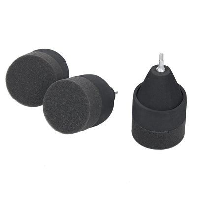 6x Black Sponge Foam Arrowheads