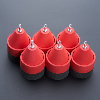 6x Red Sponge Foam Screw-in Arrowheads For Game Archery