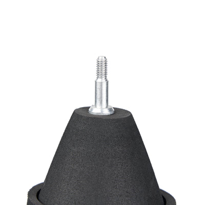 6x Black Sponge Foam Arrowheads