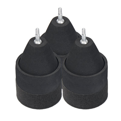 6x Black Sponge Foam Arrowheads