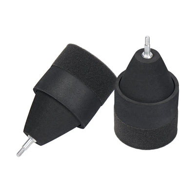 6x Black Sponge Foam Arrowheads