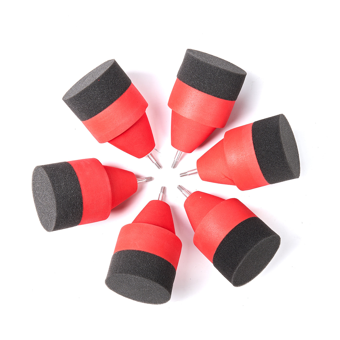 6x Red Sponge Foam Screw-in Arrowheads For Game Archery