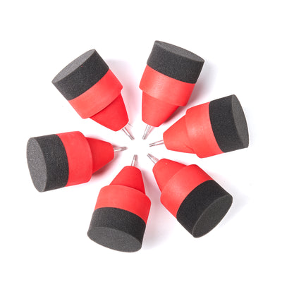 6x Red Sponge Foam Screw-in Arrowheads For Game Archery