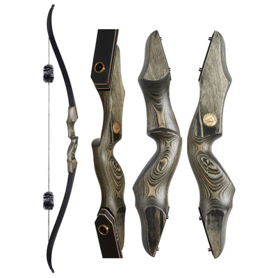 TopArchery Left/Right Handed LH/RH 60" Laminated Takedown Bow Wood