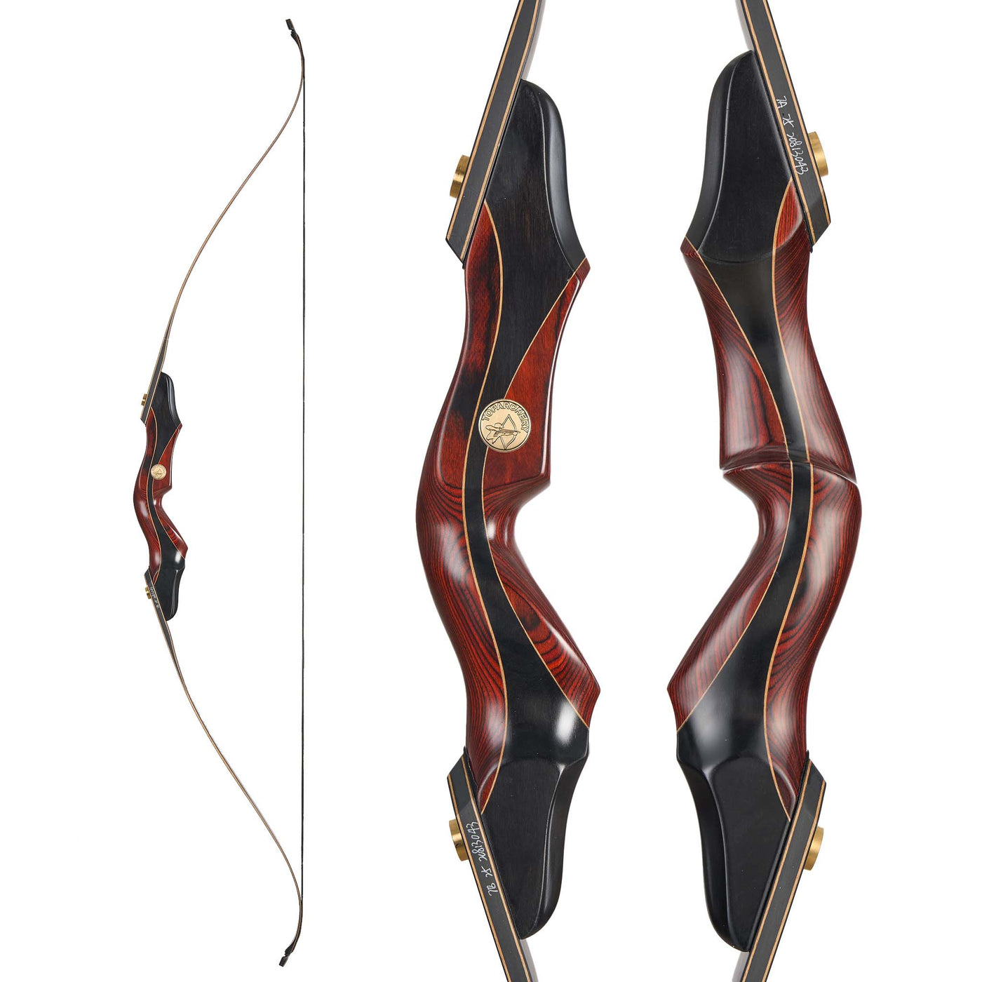 TopArchery Left/Right Handed LH/RH 60" Laminated Takedown Bow Wood