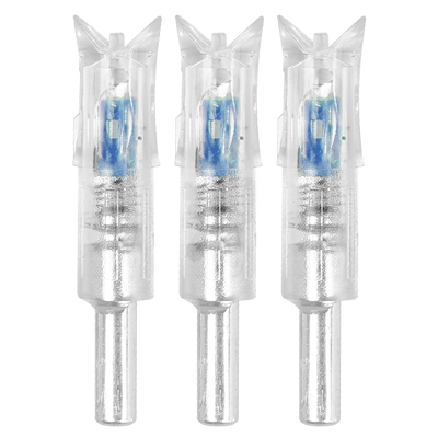 Crossbow Bolts Lighted Nocks for ID 7.62mm Archery Arrows Hunting Target Shooting