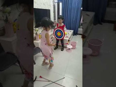 Kids Plastic Colorful 41x41cm Sucker Target Concentric Circles