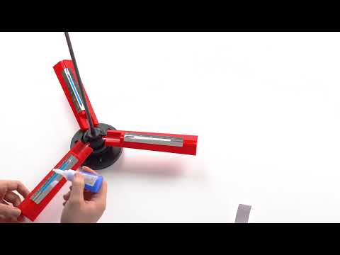 Plastic Red Adjustable DIY Archery Arrow Shaft Clamp Fletching Jig Tool