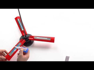 Plastic Red Adjustable DIY Archery Arrow Shaft Clamp Fletching Jig Tool