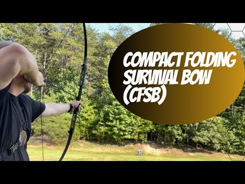 60" CFSB Compact Folding Survival Archery Bow Takedown Portable Outdoor Recreational Hiking Sport 40/60lbs Left/Right Hand