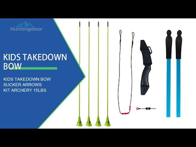 Kids Archery 45" Takedown Bow and 6x Arrows Arm Guard Set Target Practice