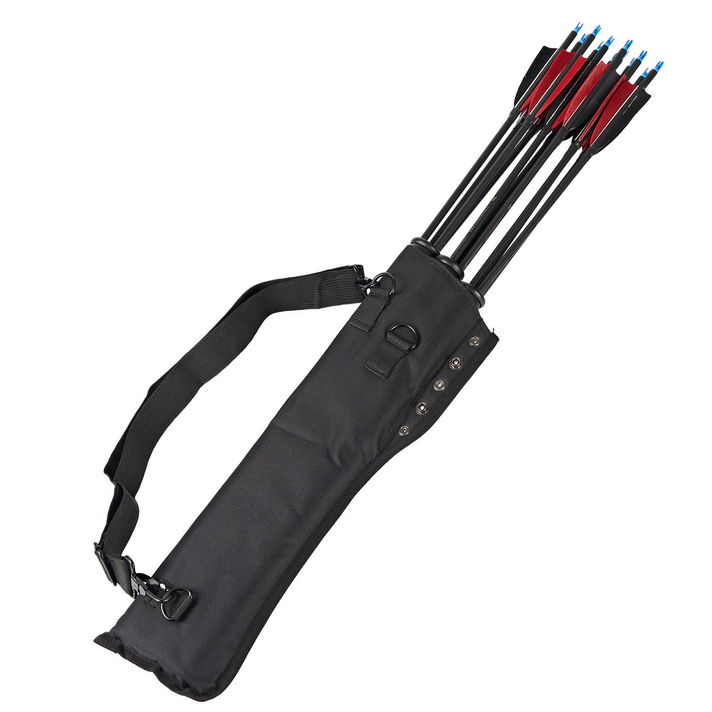 3-Tube Black Waist Arrow Quiver Archery