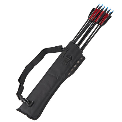3-Tube Black Waist Arrow Quiver Archery