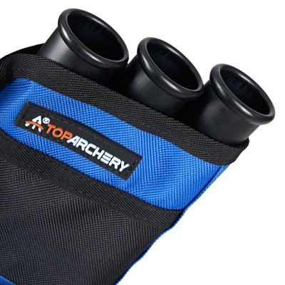 TopArchery 3-Tube Waist Arrow Quiver Archery Blue